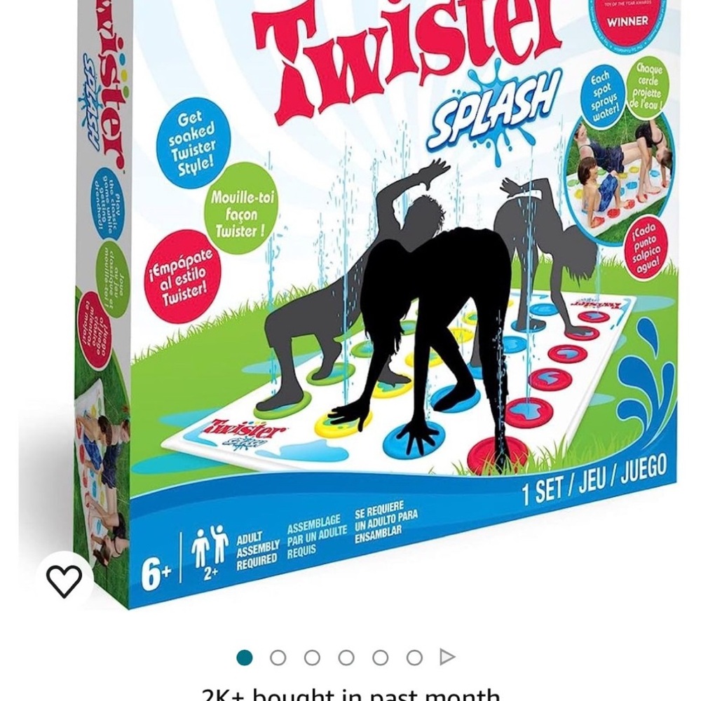 Hasbro Red and Blue Twister Air Puzzle Game